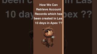 Salesforce Apex SOQL QUERY #apex #salesforce