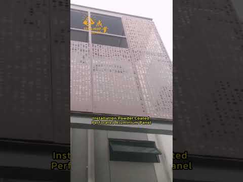 #perforated #panel #aluminium #installation #sitework #construction #progress #malaysia #expert