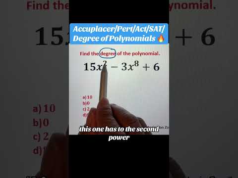 Degree of Polynomials. #maths #algebra #fyp #degreeofpolynomial