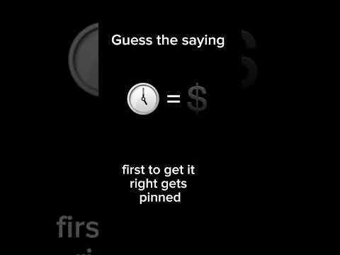 guess the saying