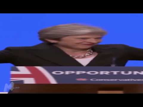 Wide Theresa May Walking