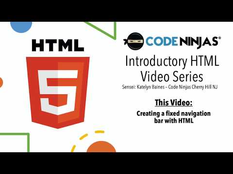 Web Design Video Series -- Creating a navigation bar