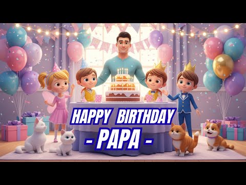 Happy Birthday Papa song | Children Songs with countdown 2025