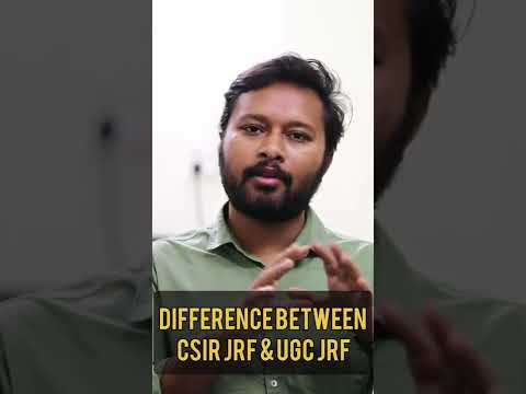 Difference in CSIR JRF & UGC JRF | Benifits | Pros and Cons | All 'Bout Research | #shorts