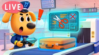🔴LIVE | Security Check | Safety Rules | Police Cartoon for Kids | Sheriff Labrador