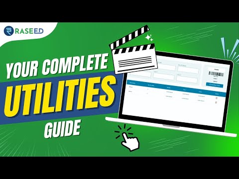 Raseed Utilities | Barcode, Bulk Update, Import/Export & Tally Migration | Raseed Software Demo