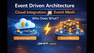 Event Driven Architecture in SAP BTP | Cloud Integration vs Event Mesh (Who Does What?)
