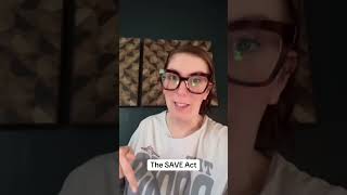 The SAVE Act #duet #saveact #voting #votersuppression #citizen #polltax #passport #license #maga