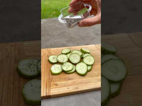 Put Chia on Cucumber — See How Fast Your Belly Changes #healthytips a#recipe #bellyfat