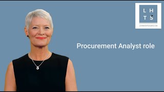 Tina on Procurement analyst role