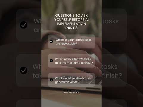 Questions to ask yourself before #AIimplementation - PART 3 🚀