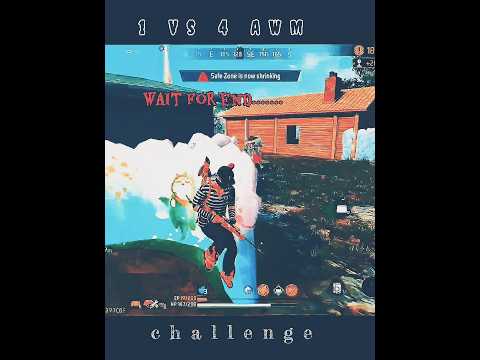 Deadly 1v4 AWM Clutch 🔥 | God Sachi Sniper King! | #shorts #freefire