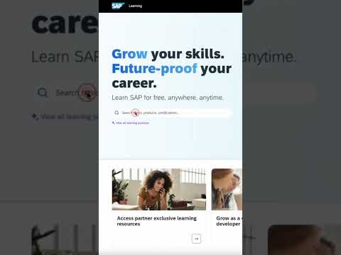 Use SAP Learning Portal To Learn SuccessFactors.  #sap #sapsuccessfactors #saplearnercommunity
