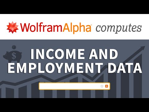 How to Analyze Income and Employment Data with Wolfram|Alpha