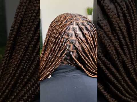 8 Row Small Knotless 🤎 #knotlessbraids #braidstyles #hairstyles