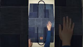 Coats transformed into handbag #sewing #diy #handmade #upcycling #levis