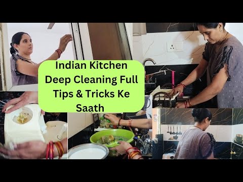 Indian Kitchen Counter Top Deep Cleaning Full Tips & Tricks Ke Saath दिवाली से पहले एक बार जरूर करें