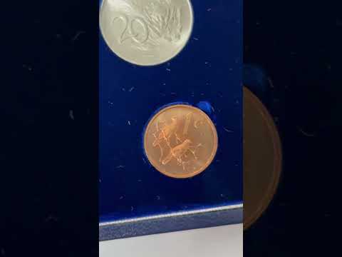 South African 1965 Proof coin set. Quite rare to see them in person #coincollector #collectiblecoin