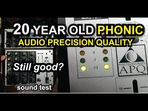 Audio Precision Phonic Mixer Performance Check On Broadway Power Amp