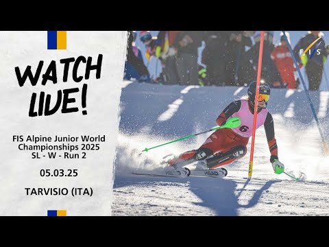 LIVE | FIS Alpine JWSC 2025 - Women - Slalom Run 2 - Tarvisio (ITA)