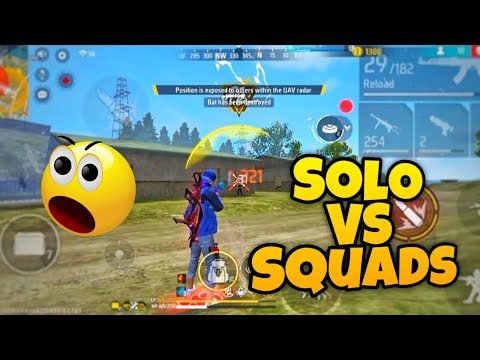 FREE FIRE 😎 SOLO VS SQUAD 💪 HIGHLIGHTS @JaydeepGamings #freefire 