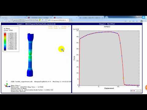 ABAQUS Tutorial Step By Step Simulation of Tension  experiment