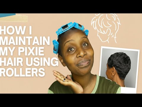 Pixie Haircut Maintenance Using Rollers; No Heat | A Terrible Fail