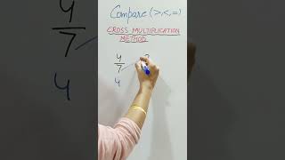 Avoid mistake while using CROSS-MULTIPLICATION METHOD ✅✌#fractions #mathstricks #viralshorts #tips