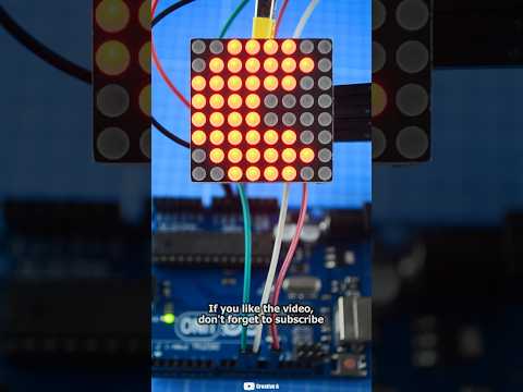 Packman on Dot Matrix with Arduino! #arduino #arduinoproject #packman