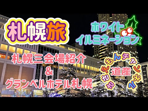 [北海道旅行]札幌旅 冬の札幌ホワイトイルミネーション＆グランベルホテル札幌