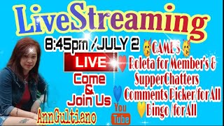 MEMBERS & SUPPERCHATTERS NIGHT + GAME'S