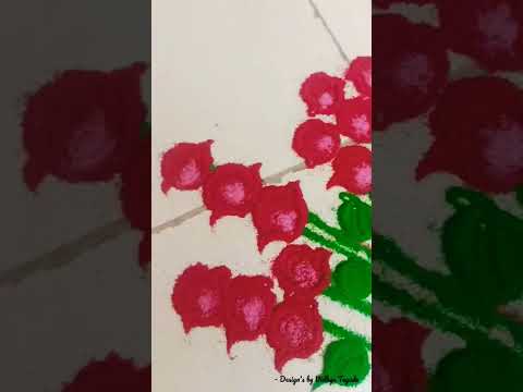 Small Rangoli Design | Design's by Vidhya Tayade | #rangoli #rangolidesigns #viral #shorts #design