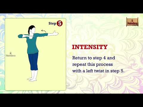 KATICHAKRASANA Standing Spinal Twist Pose HaindavaTv