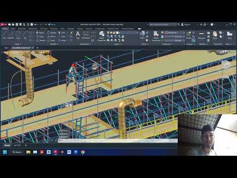 proposed scaffold  for mounted vessel 3d drawing 10