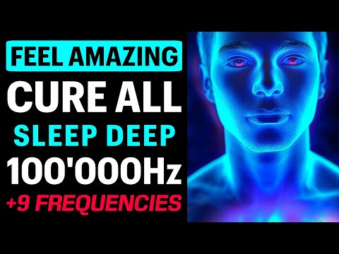 Fall Asleep Fast and HEAL BODY MIND 10'000Hz + 9 Healing Frequencies