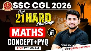 SSC CGL Maths Classes 2026 | SSC CGL Maths Concepts and PYQs - 01 | Maths By Ravinder Sir
