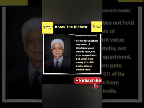 know the richest : Azim Premji #billionaire #shorts