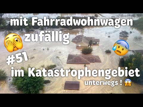 ‼️😱UPS-Paket rettet uns vor Ende unserer Reise 😱‼️#51 Ardèche Frankreich JahrhundertFlut 😔 Radreise