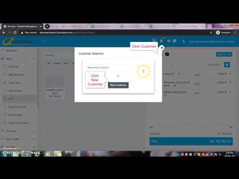 How to create POS Sales invoice in Accozen Software?