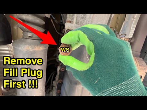 Transmission fluid fill & drain plugs locations - Toyota Tundra 4.6L V8