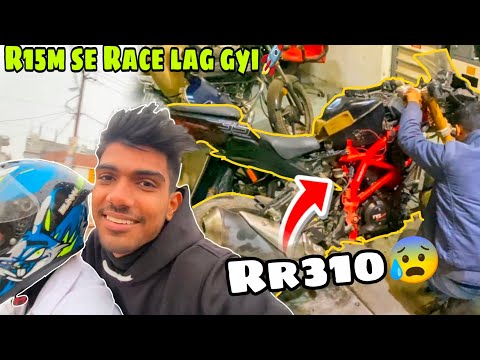 RTR 310 vs R15M 😱 Drag Race Rtr310 ka cruise control damage⚠️