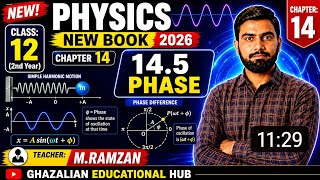 PHASE & PHASE DIFFERENCE Explained Easily 🔥 | 2nd Year Physics 14.5 | New Book 2026
