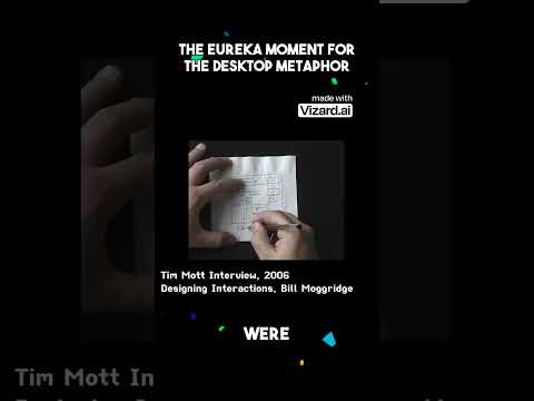 The Eureka moment for the desktop metaphor #design #technology #shorts