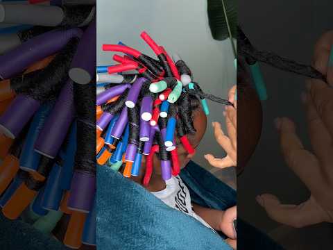Kids Natural Hair Flexirod #naturalhair #flexirods #kidshairstyles #fyp #easy #youcandoit