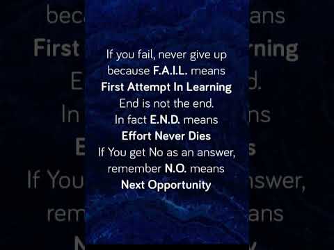 If you fail never give up becauseFAIL Inspirational #Motivational #Shorts #whatsappstatus #thoughts