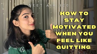 How to Stay Motivated When You Feel Like Quitting | NEET 2026 | Swathi Chola,Calicut medical college