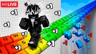 1 speed keyboard live stream #roblox  #keyboardspeed