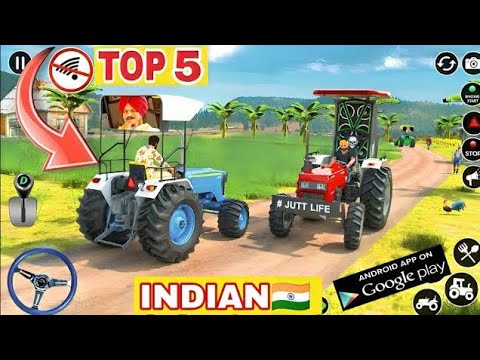 New Tractor Games 2024 - High Graphics Tractor games || Top 5 Tractor Games