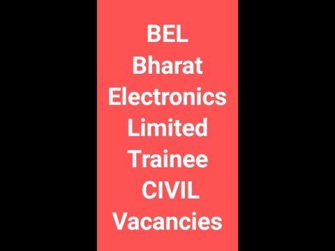 Civil job Update | BEL Civil trainee 2022 | Civil Fresher jobs | SSC JE results 2022