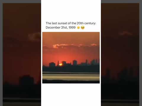 The last sunset of the 20th century- December 31st 1999 #sun #sunset #viral #explore